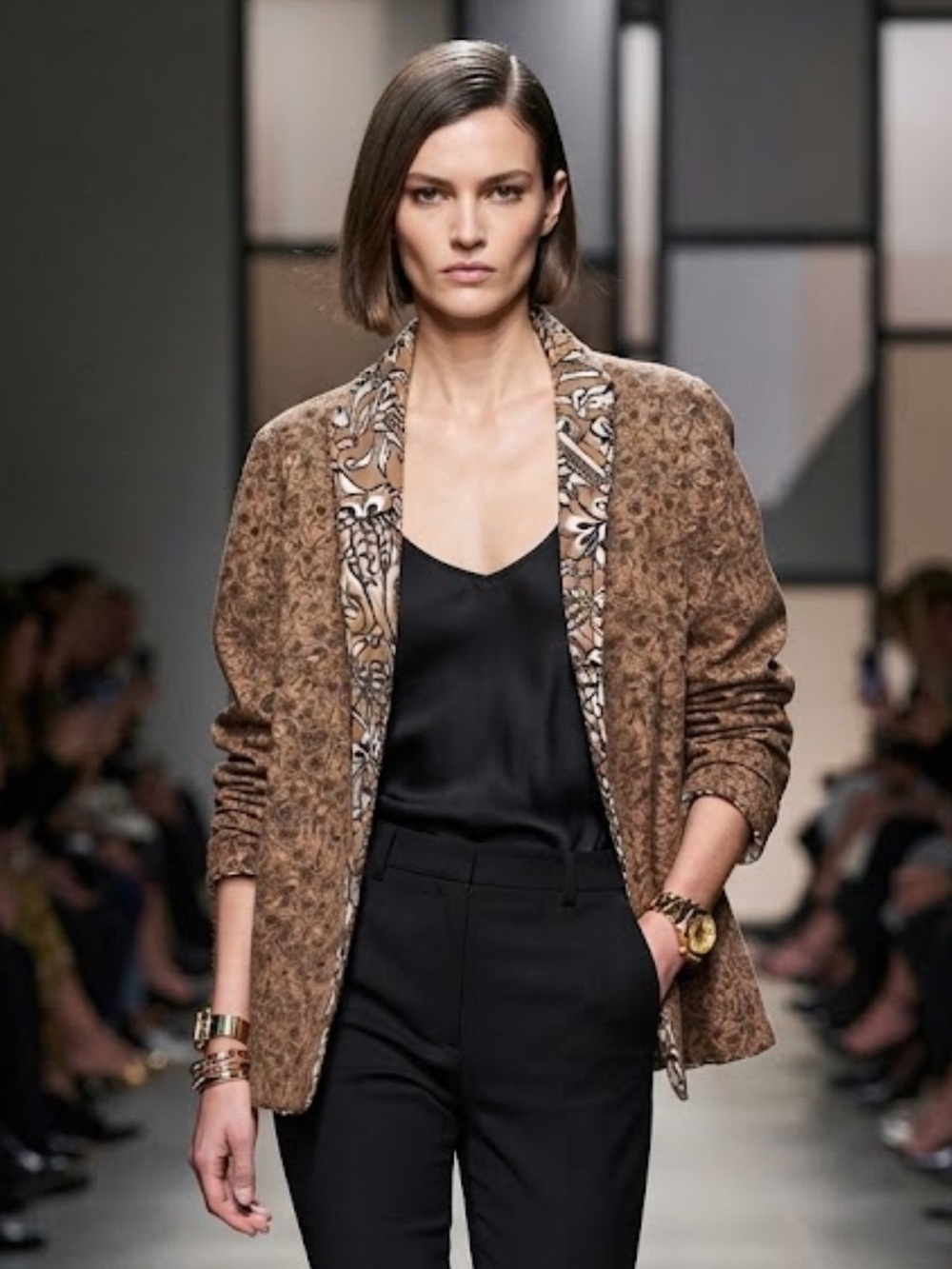 Women’s Reversible cotton open blazer paisley pattern